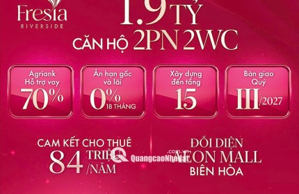 CĂN HỘ CAO NHẤT TP BIÊN HÒA 30 TẦNG VIEW SÔNG ĐỒNG NAI ĐỐI DIỆN AEON MALL ĐANG XÂY DỰNG